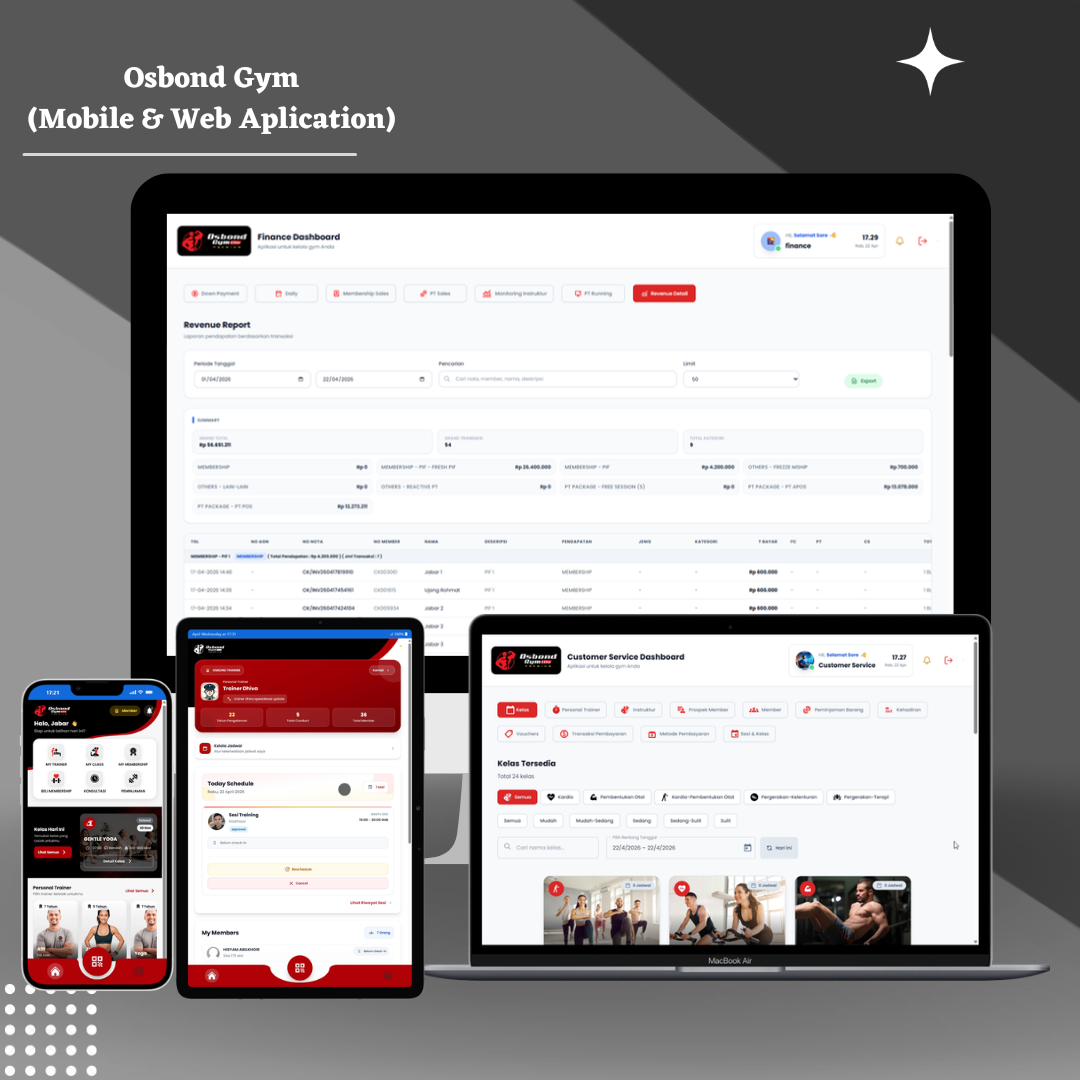Osbond Gym Mobile Application